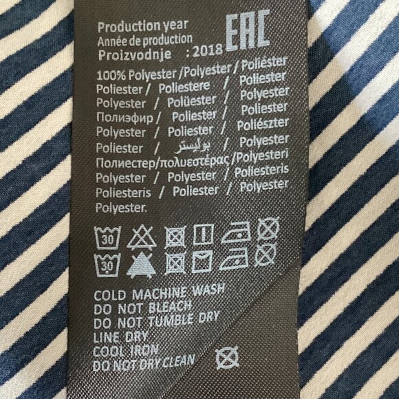 Vero Moda Striped Blouse Navy/White - Size M - Picture 5 of 6